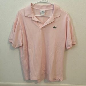 Lacoste polo—pink